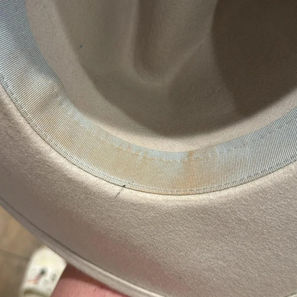 Free people 100% wool fall‎ fedora Western hat one size beige pink